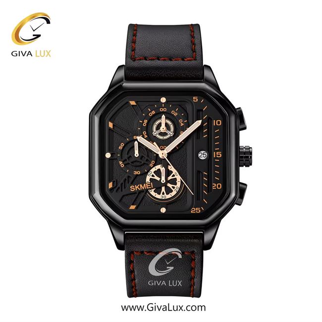 ساعت مچی اورجینال مردانه اسکمی (Skmei) سه موتوره کرنوگراف مشکی | مشکی| مشکی| کد رفرنس 1963