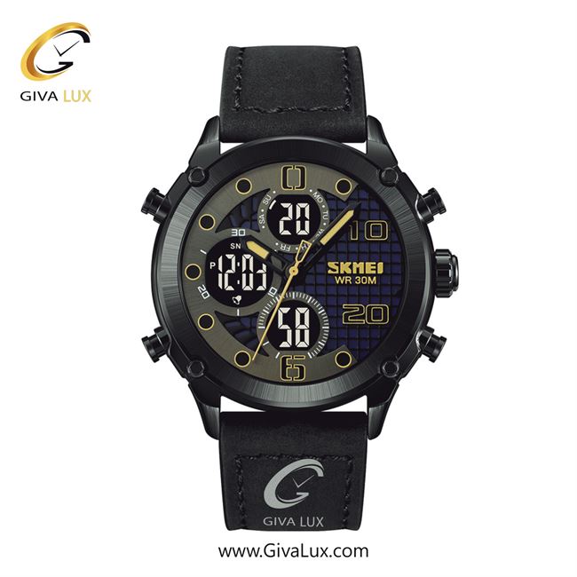 ساعت مچی اورجینال مردانه اسکمی (Skmei) سه زمانه مشکی | مشکی| مشکی| کد رفرنس 1975