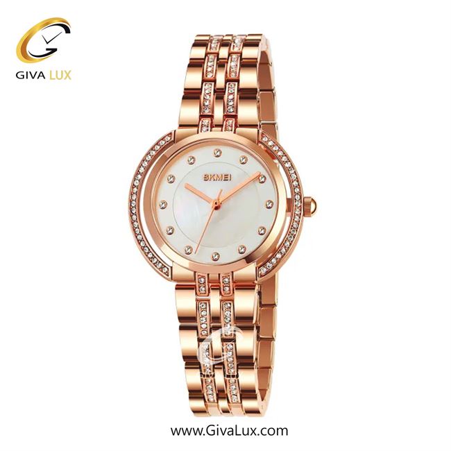 ساعت مچی اورجینال زنانه اسکمی (Skmei) رزگلد | رزگلد| سفید| کد رفرنس 1979