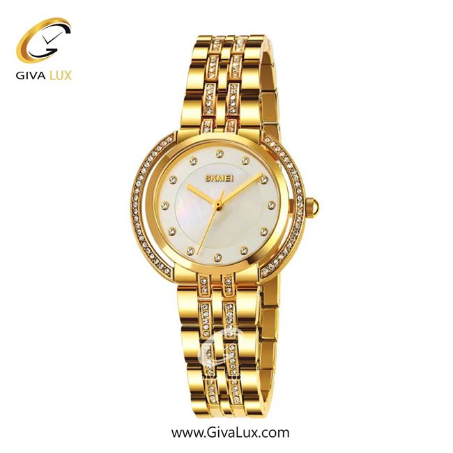 ساعت مچی اورجینال زنانه اسکمی (Skmei) طلایی | طلایی| سفید| کد رفرنس 1979