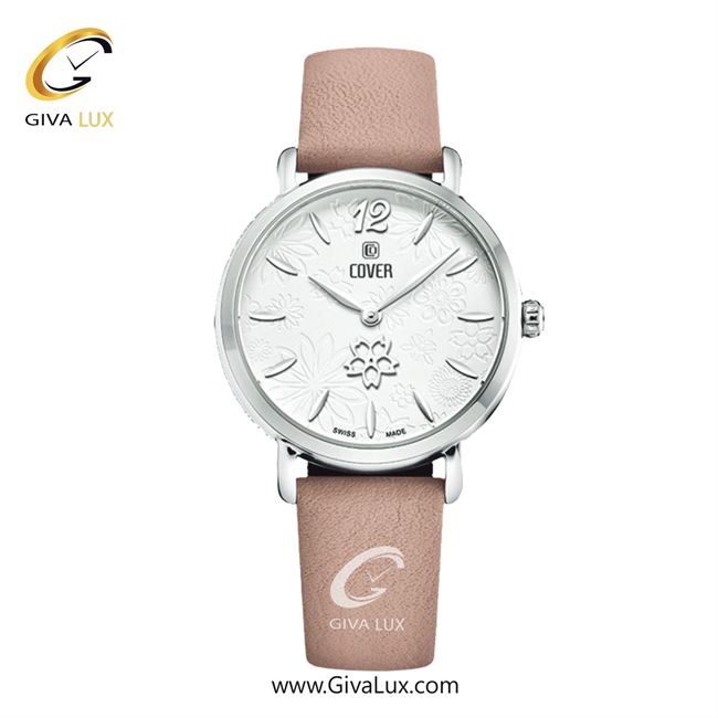 ساعت مچی اورجینال زنانه کاور نقره ای | کرم| گلدار/طرحدار-نقره ای| کد رفرنس CO198.03