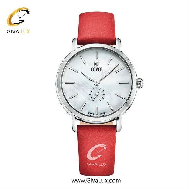 ساعت مچی اورجینال زنانه کاور دو موتوره زیر ثانیه نقره ای | قرمز| نقره ای| کد رفرنس CO199.01