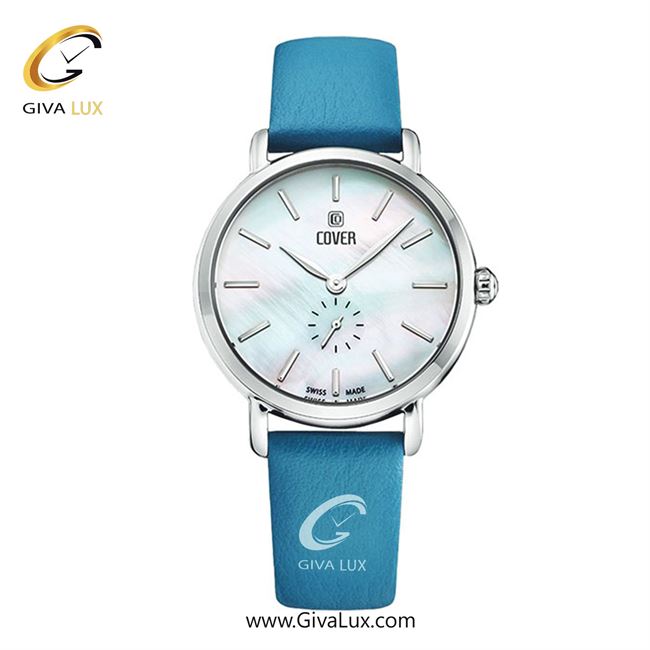 ساعت مچی اورجینال زنانه کاور دو موتوره زیر ثانیه نقره ای | آبی| نقره ای| کد رفرنس CO199.03