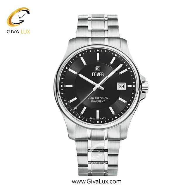 ساعت مچی اورجینال مردانه کاور نقره ای | نقره ای| مشکی| کد رفرنس CO200.01