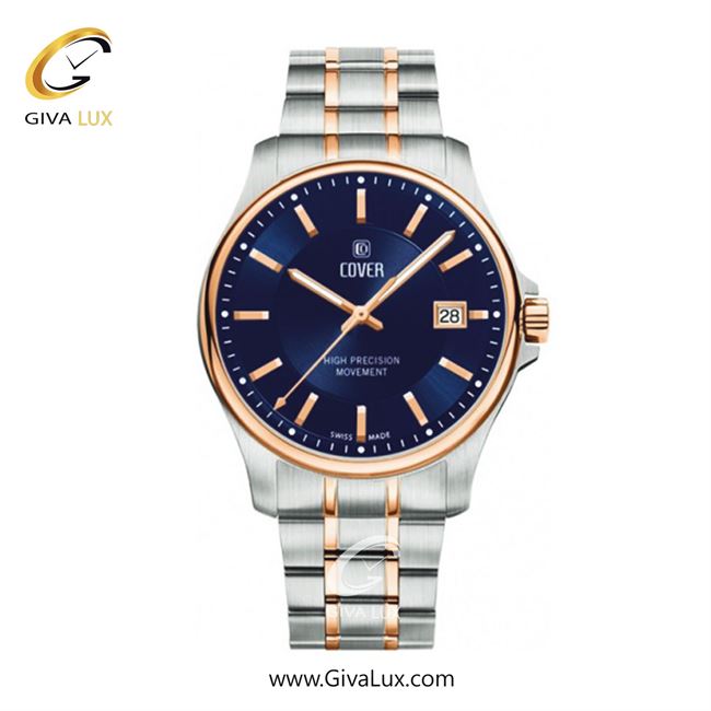 ساعت مچی اورجینال مردانه کاور رزگلد | رزگلد-نقره ای| سرمه ای| کد رفرنس CO200.30