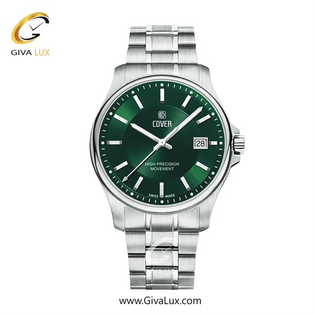 ساعت مچی اورجینال مردانه کاور نقره ای | نقره ای| سبز| کد رفرنس CO200.31