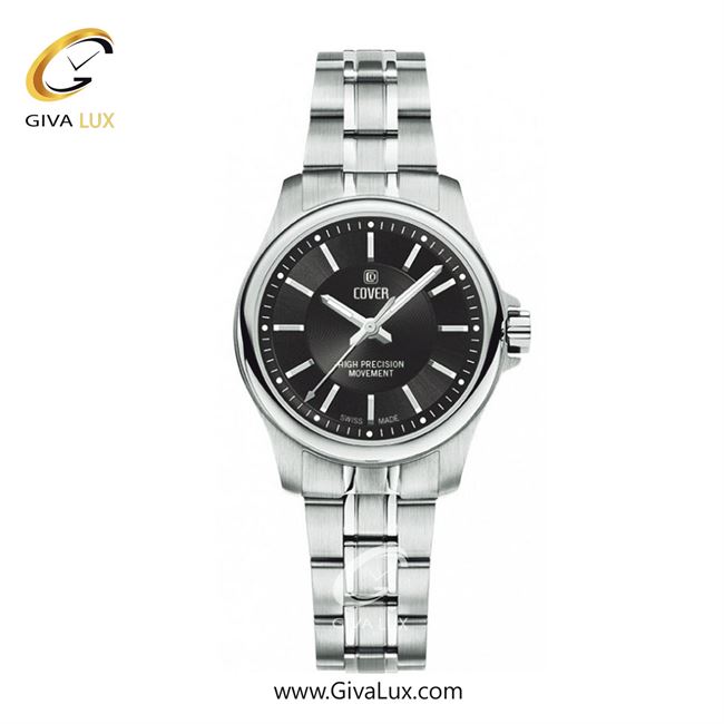 ساعت مچی اورجینال زنانه کاور نقره ای | نقره ای| مشکی| کد رفرنس CO201.01