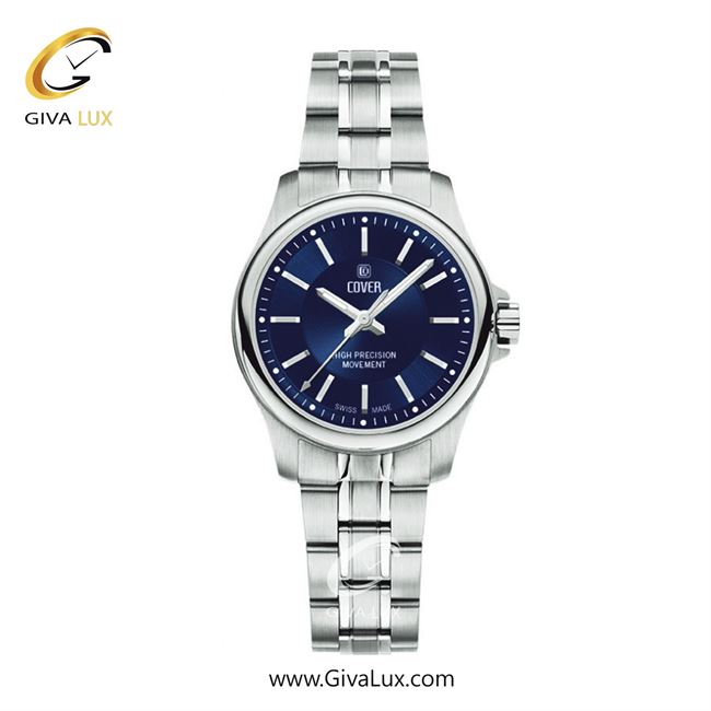 ساعت مچی اورجینال زنانه کاور نقره ای | نقره ای| سرمه ای| کد رفرنس CO201.03