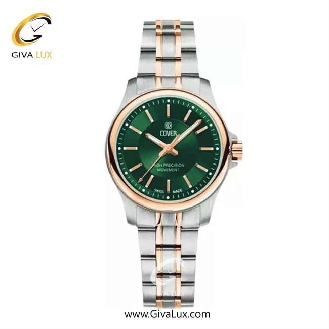 ساعت مچی اورجینال زنانه کاور رزگلد | نقره ای-رزگلد| سبز| کد رفرنس CO201.33