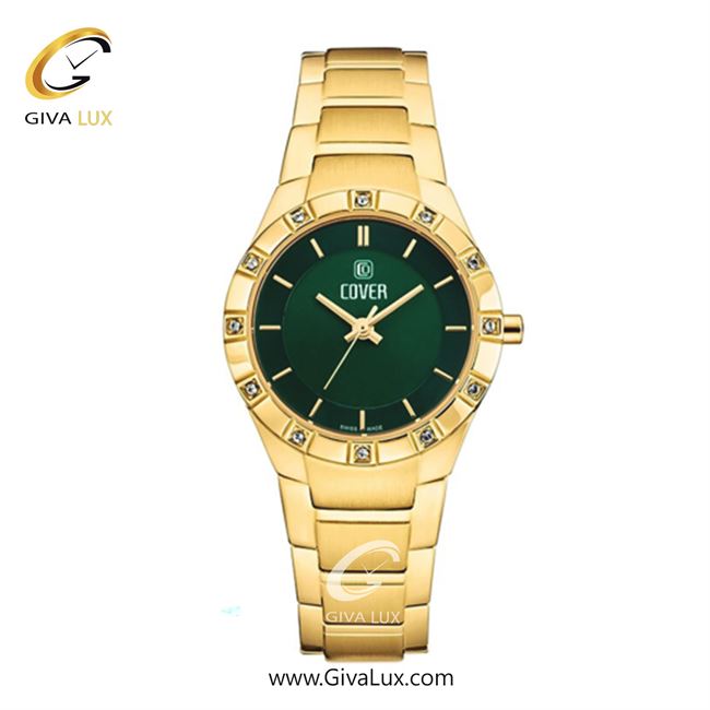 ساعت مچی اورجینال زنانه کاور طلایی | طلایی| سبز| کد رفرنس CO2011.09