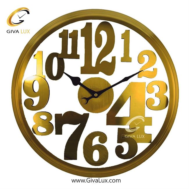 ساعت دیواری اورجینال آرتمیس آلیاژ فلزی طلایی| کد رفرنس 12517، مدل: 2015Gold