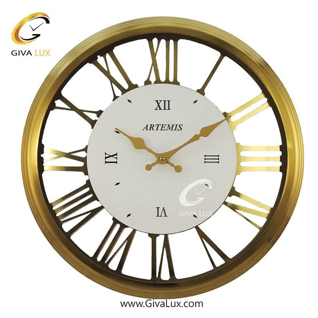 ساعت دیواری اورجینال آرتمیس آلیاژ فلزی طلایی| کد رفرنس 21821، مدل: 2016Gold