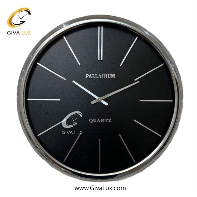 ساعت دیواری اورجینال پالادیوم آلیاژ فلزی نقره ای| کد رفرنس 2020