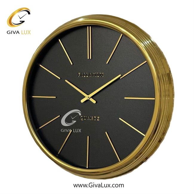 ساعت دیواری اورجینال پالادیوم آلیاژ فلزی طلایی| کد رفرنس 2020