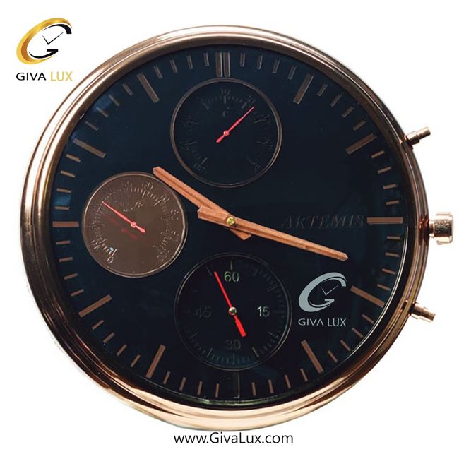 ساعت دیواری اورجینال آرتمیس آلیاژ فلزی رزگلد| کد رفرنس 11642، مدل: 2020Rozgold