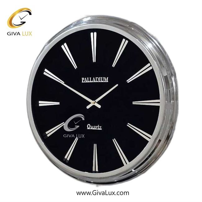 ساعت دیواری اورجینال پالادیوم آلیاژ فلزی نقره ای| کد رفرنس 2021