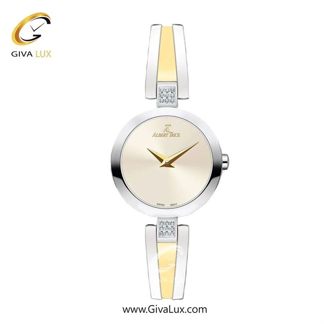 ساعت مچی اورجینال زنانه آلبرت ترایس نقره ای | نقره ای-طلایی| کرم| کد رفرنس AT20227