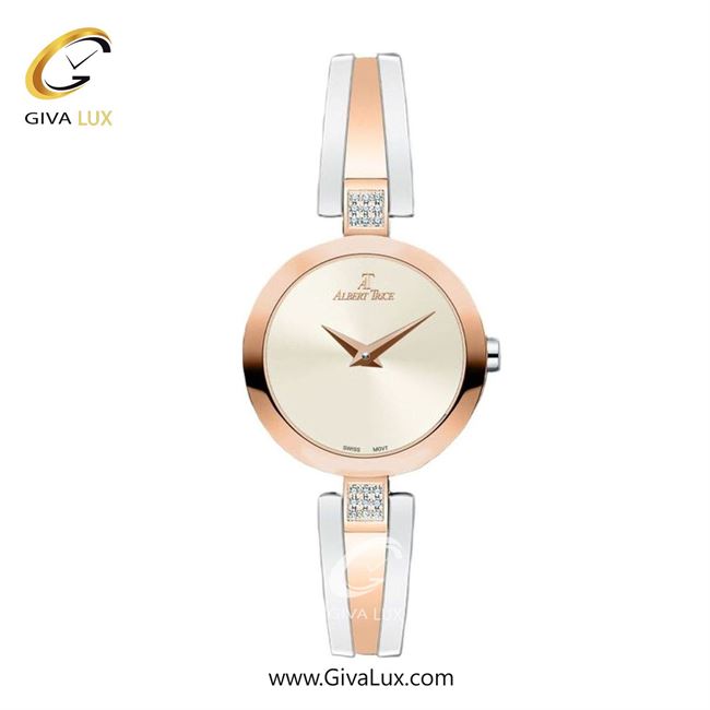 ساعت مچی اورجینال زنانه آلبرت ترایس رزگلد | نقره ای-رزگلد| کرم| کد رفرنس AT20227