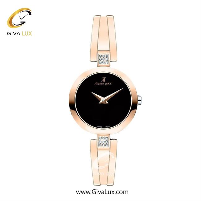 ساعت مچی اورجینال زنانه آلبرت ترایس رزگلد | رزگلد| مشکی| کد رفرنس AT20227