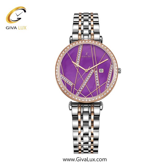 ساعت مچی اورجینال زنانه آلبرت ترایس  رزگلد | رزگلد-نقره ای| بنفش| کد رفرنس AT20228