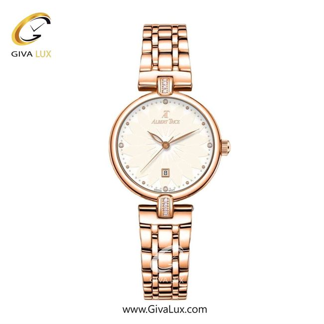 ساعت مچی اورجینال زنانه آلبرت ترایس رزگلد | رزگلد| کرم| کد رفرنس AT20229