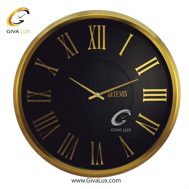 ساعت دیواری اورجینال آرتمیس آلیاژ فلزی طلایی| کد رفرنس 11227، مدل: 2023Gold