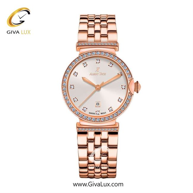 ساعت مچی اورجینال زنانه آلبرت ترایس رزگلد | رزگلد| نقره ای| کد رفرنس AT20230