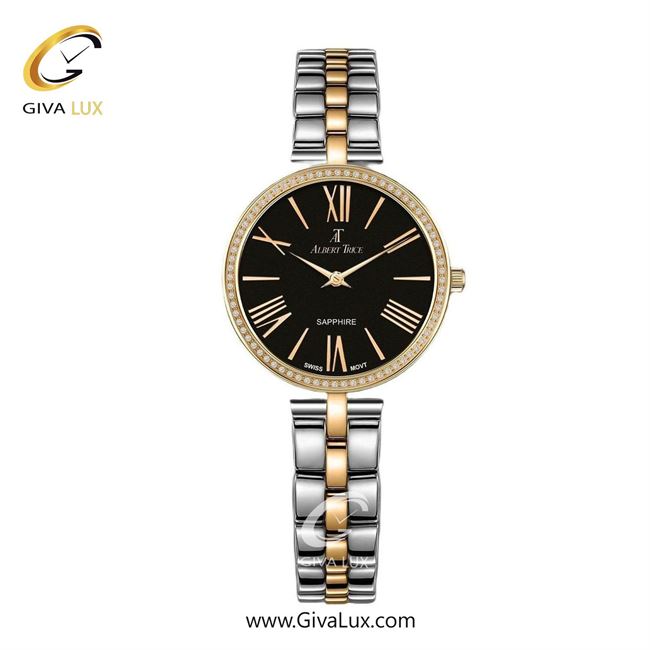 ساعت مچی اورجینال زنانه آلبرت ترایس طلایی | نقره ای-طلایی| مشکی| کد رفرنس AT20231