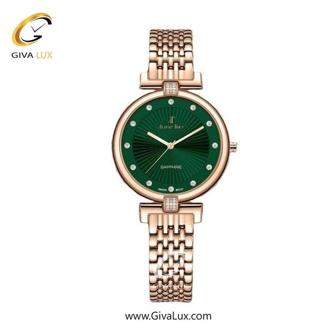 ساعت مچی اورجینال زنانه آلبرت ترایس رزگلد | رزگلد| سبز| کد رفرنس AT20233