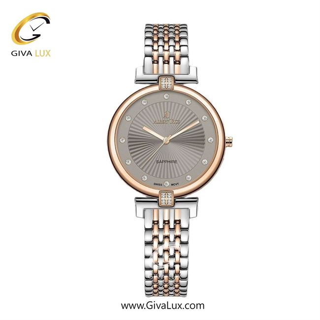 ساعت مچی اورجینال زنانه آلبرت ترایس رزگلد | نقره ای-رزگلد| طوسی| کد رفرنس AT20233