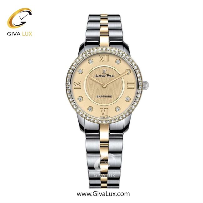 ساعت مچی اورجینال زنانه آلبرت ترایس طلایی | نقره ای-طلایی| کرم| کد رفرنس AT20235