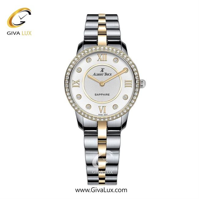 ساعت مچی اورجینال زنانه آلبرت ترایس طلایی | نقره ای-طلایی| نقره ای| کد رفرنس AT20235