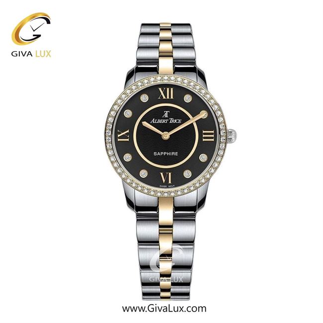 ساعت مچی اورجینال زنانه آلبرت ترایس طلایی | نقره ای-طلایی| مشکی| کد رفرنس AT20235