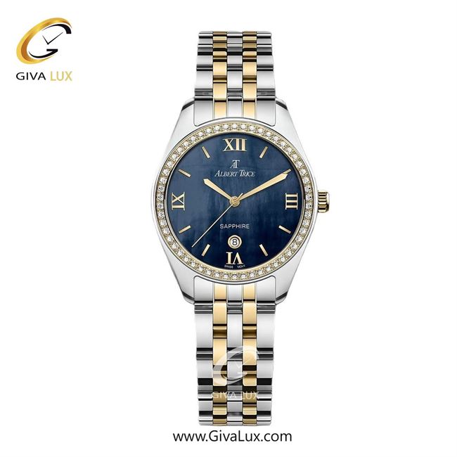 ساعت مچی اورجینال زنانه آلبرت ترایس نقره ای-طلایی | طلایی-نقره ای| سرمه ای| کد رفرنس AT20236