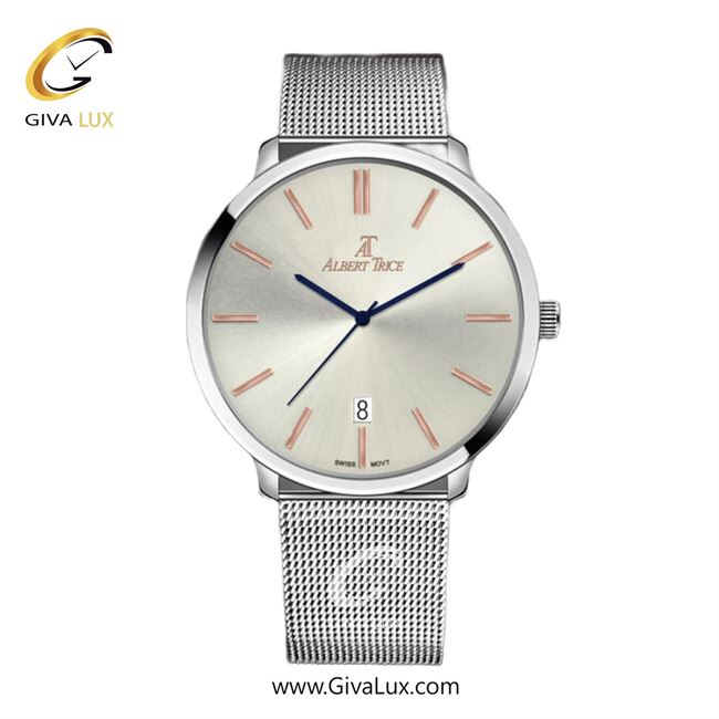 ساعت مچی اورجینال مردانه آلبرت ترایس نقره ای | نقره ای| نقره ای| کد رفرنس AT20265