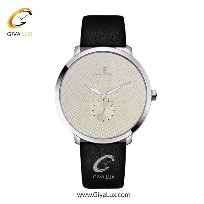 ساعت مچی اورجینال مردانه آلبرت ترایس دو موتوره زیر ثانیه نقره ای | مشکی| نقره ای| کد رفرنس AT20267