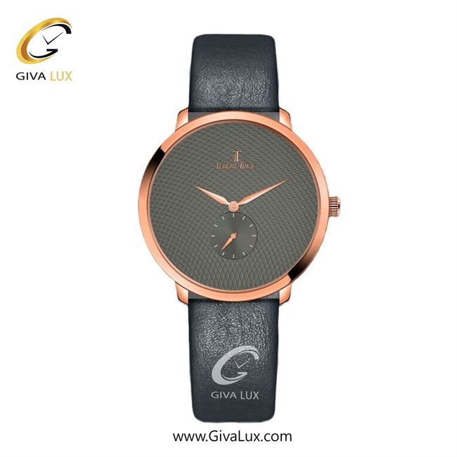 ساعت مچی اورجینال زنانه آلبرت ترایس دو موتوره زیر ثانیه رزگلد | طوسی| طوسی| کد رفرنس AT20268