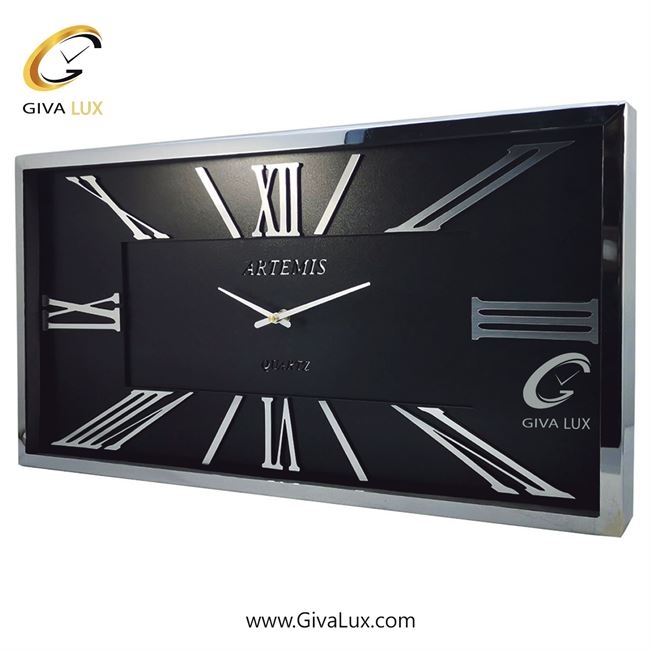 ساعت دیواری اورجینال آرتمیس آلیاژ فلزی طلایی| کد رفرنس 20005، مدل: 2027GoldWhite 2027-Silver-Black-2.jpg