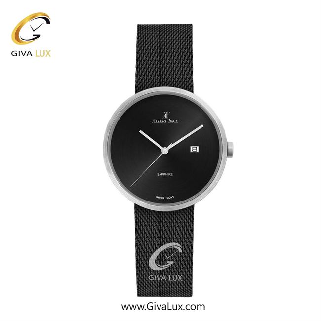 ساعت مچی اورجینال زنانه آلبرت ترایس نقره ای | مشکی| مشکی| کد رفرنس AT20281