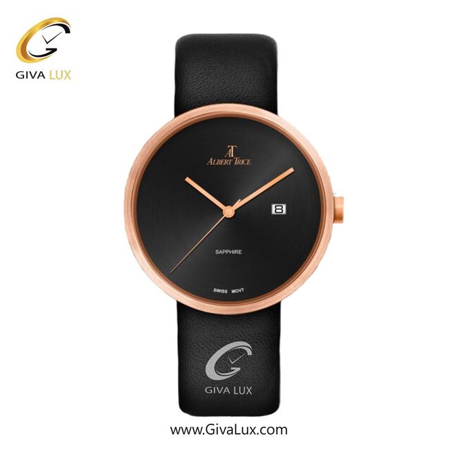 ساعت مچی اورجینال مردانه آلبرت ترایس رزگلد | مشکی| مشکی| کد رفرنس AT20282