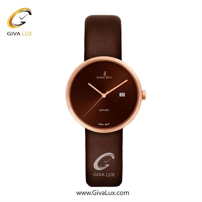 ساعت مچی اورجینال زنانه آلبرت ترایس رزگلد | قهوه ای| قهوه ای| کد رفرنس AT20283