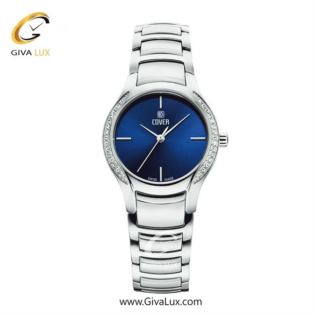 ساعت مچی اورجینال زنانه کاور نقره ای | نقره ای| سرمه ای| کد رفرنس CO203.02