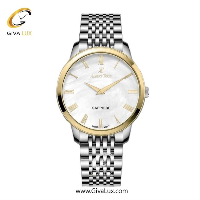 ساعت مچی اورجینال مردانه آلبرت ترایس طلایی | نقره ای| نقره ای| کد رفرنس AT20303