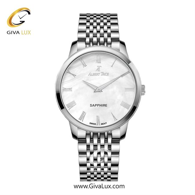 ساعت مچی اورجینال مردانه آلبرت ترایس نقره ای | نقره ای| نقره ای| کد رفرنس AT20303