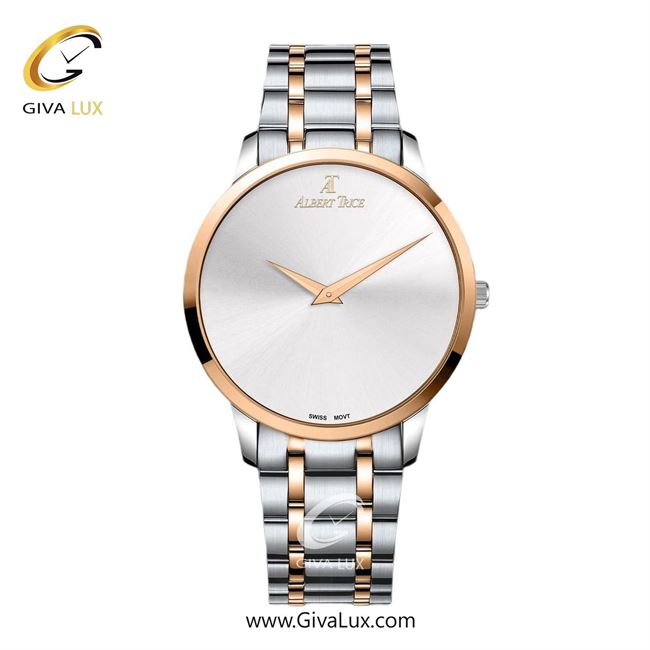 ساعت مچی اورجینال مردانه آلبرت ترایس رزگلد | رزگلد-نقره ای| نقره ای| کد رفرنس AT20305