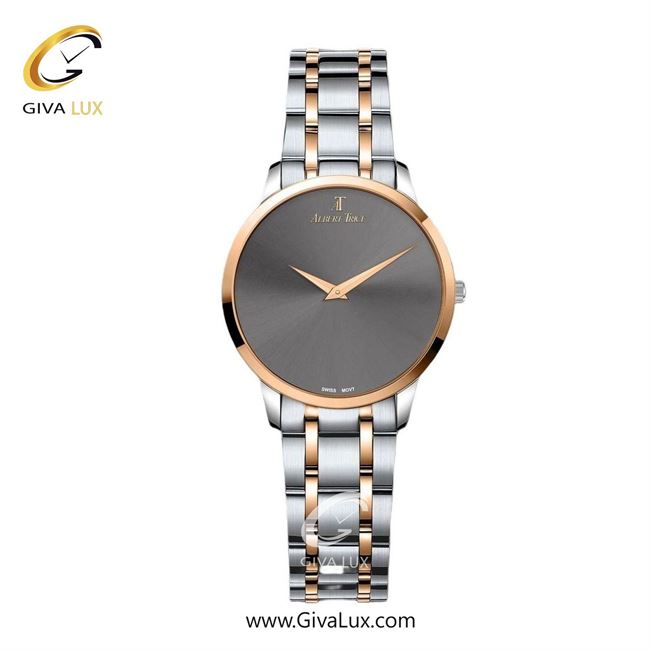 ساعت مچی اورجینال زنانه آلبرت ترایس رزگلد | نقره ای-رزگلد| طوسی| کد رفرنس AT20306