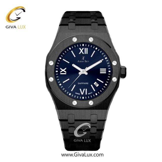 ساعت مچی اورجینال مردانه آلبرت ترایس مشکی | مشکی| سرمه ای| کد رفرنس AT20307