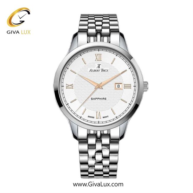 ساعت مچی اورجینال مردانه آلبرت ترایس نقره ای | نقره ای| نقره ای| کد رفرنس AT20313