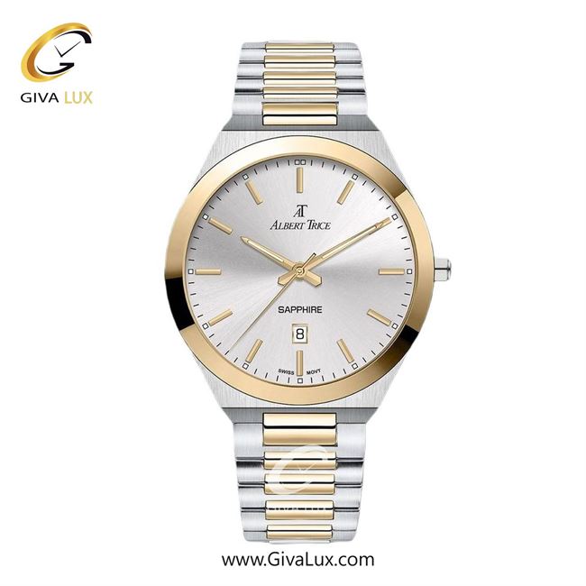 ساعت مچی اورجینال مردانه آلبرت ترایس نقره ای-طلایی | طلایی-نقره ای| نقره ای| کد رفرنس AT20315