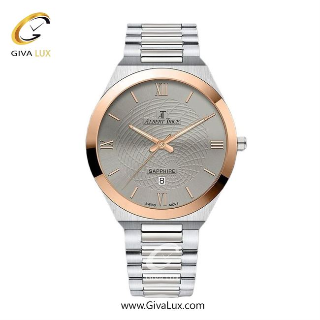 ساعت مچی اورجینال مردانه آلبرت ترایس رزگلد | نقره ای| طوسی| کد رفرنس AT20317